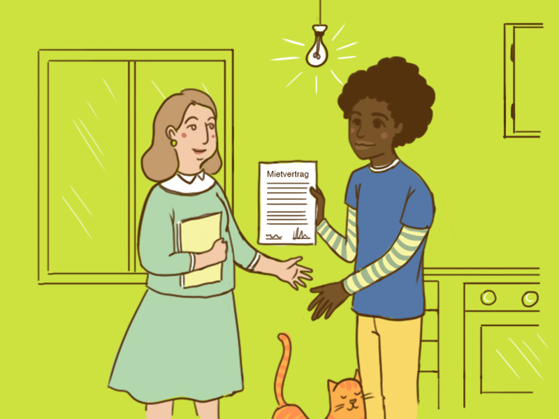 Illustration: Stephanie Sutanto, www.mundoku.com Kenn' dein Recht: Wohnen